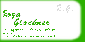 roza glockner business card